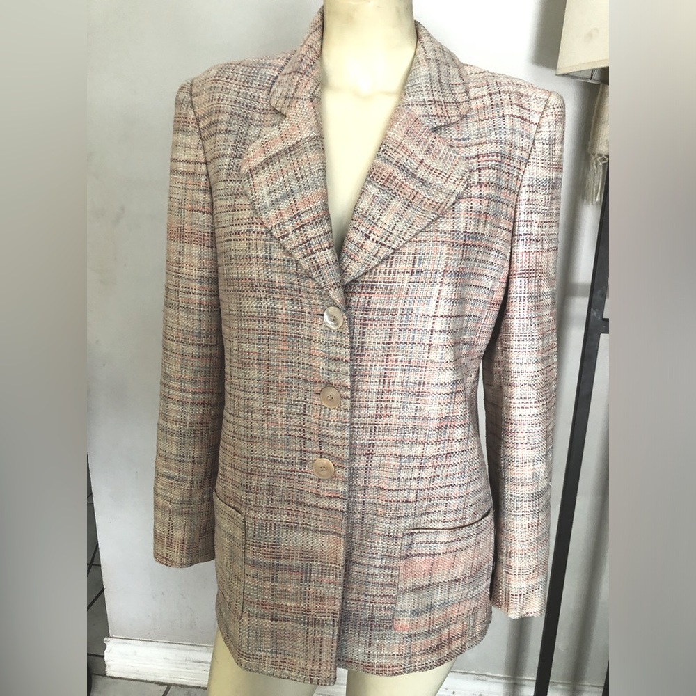 Miss V Valentino Ladies 100%Silk Blazer Size 42